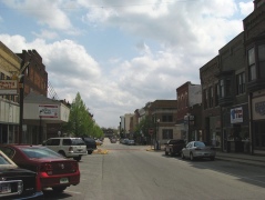 main street of a small town